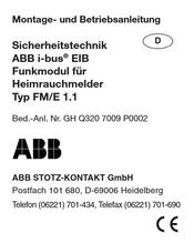 ABB FM/E 1.1 Montage- Und Betriebsanleitung