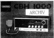 Grundig CBH 1000 Bedienungsanleitung