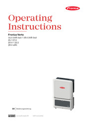 Fronius Verto 27.0 Bedienungsanleitung