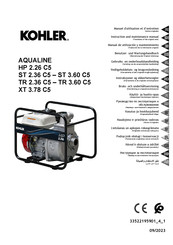 Kohler SDMO AQUALINE XT 3.78 C5 Benutzer- Und Wartungshandbuch