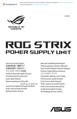 Asus ROG STRIX PSU 850W Schnellstartanleitung