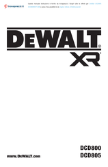 DeWalt XR DCD805E2T-QW Bersetzung Der Originalanweisungen