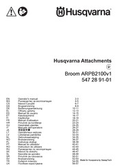 Husqvarna Broom ARPB2100v1 Bedienungsanweisung