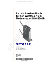 NETGEAR DGN2200B Installationshandbuch