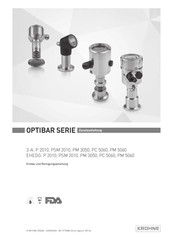 KROHNE OPTIBAR Serie Zusatzanleitung