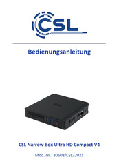 CSL 80608 Bedienungsanleitung