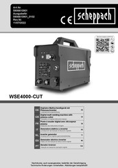Scheppach WSE4000-CUT Original Bedienungsanleitung