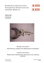 EFA Z160 Betriebsanleitung