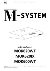 M-system MOK600WT Bedienungsanleitung