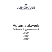 Junghans J820 Bedienungsanleitung