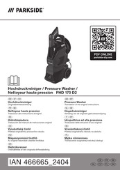 Parkside PHD 170 D2 Originalbetriebsanleitung