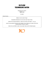 Xo FLOW Technische Daten