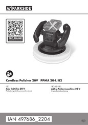Parkside PPMA 20-Li B2 Originalbetriebsanleitung