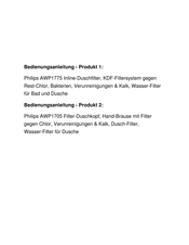 Philips AWP1775CH Gebrauchsanleitung