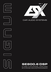 ESX SIGNUM SE800.6 DSP Bedienungsanleitung