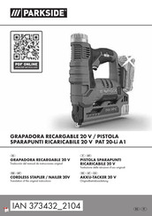 Parkside PAT 20-Li A1 Originalbetriebsanleitung