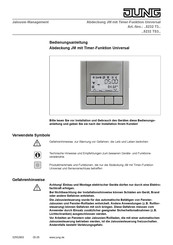Jung ...5232 T3 serie Bedienungsanleitung