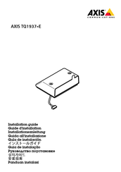Axis Communications AXISTQ1937-E Installationsanleitung