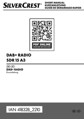 Silvercrest SDR 15 A3 Kurzanleitung