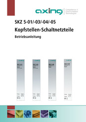 axing SKZ 5-01 Betriebsanleitung