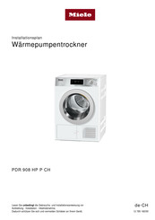 Miele PDR 908 HP Installationsplan