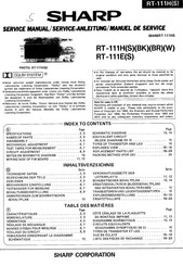 Sharp RT-111HBR Serviceanleitung