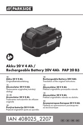 Parkside PAP 20 B3 Originalbetriebsanleitung