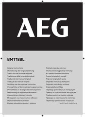 Aeg BMT18BL Übersetzung Der Originalanleitung