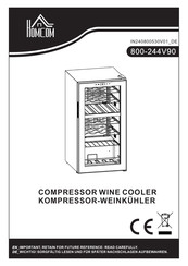 HOMCOM 800-244V90 Bedienungsanleitung