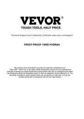 VEVOR AYHC Bedienungsanleitung