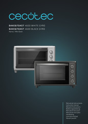 Cecotec BAKE&TOAST 4600 WHITE GYRO Bedienungsanleitung