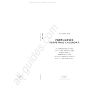 IWC Schaffhausen PORTUGIESER PERPETUAL CALENDAR Bedienungsanleitung