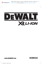 DeWalt DCMW564 Bersetzt Von Den Originalanweisungen