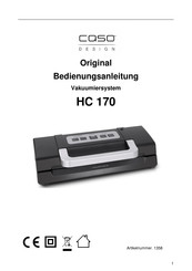 Caso Design HC 170 Original Bedienungsanleitung