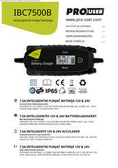 pro user IBC7500B Bedienungsanleitung