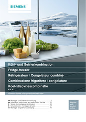 Siemens KA93NVIFP Montage- Und Gebrauchsanleitung