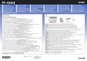 Epson Disc producer PP-100NII Installationshandbuch