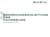 Dacia SPRING ELECTRIC 2024 Bedienungsanleitung