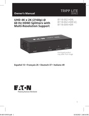 Eaton TRIPP LITE Serie Benutzerhandbuch