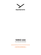 Beyerdynamic Verio 200 Bedienungsanleitung