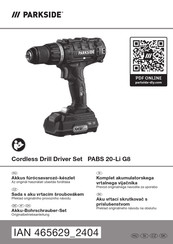 Parkside PABS 20-Li G8 Originalbetriebsanleitung