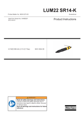 Atlas Copco LUM22 SR14-K Produktanweisungen