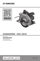 Parkside PHKS 1350 E4 Bedienungsanleitung