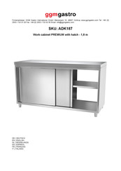 Ggm Gastro PREMIUM ADK187 Bedienungsanleitung