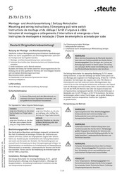 steute ZS 73 Montage- Und Anschlussanleitung
