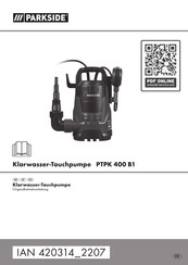 Parkside 420314 2207 Originalbetriebsanleitung