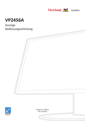 ViewSonic VP2456A Bedienungsanleitung