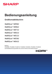 Sharp MultiSync ME652 Bedienungsanleitung