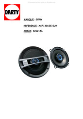 Sony XS-F6936SE Montageanleitung