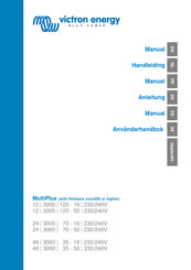 Victron energy MultiPlus 12/3000/120-16 Bedienungsanleitung
